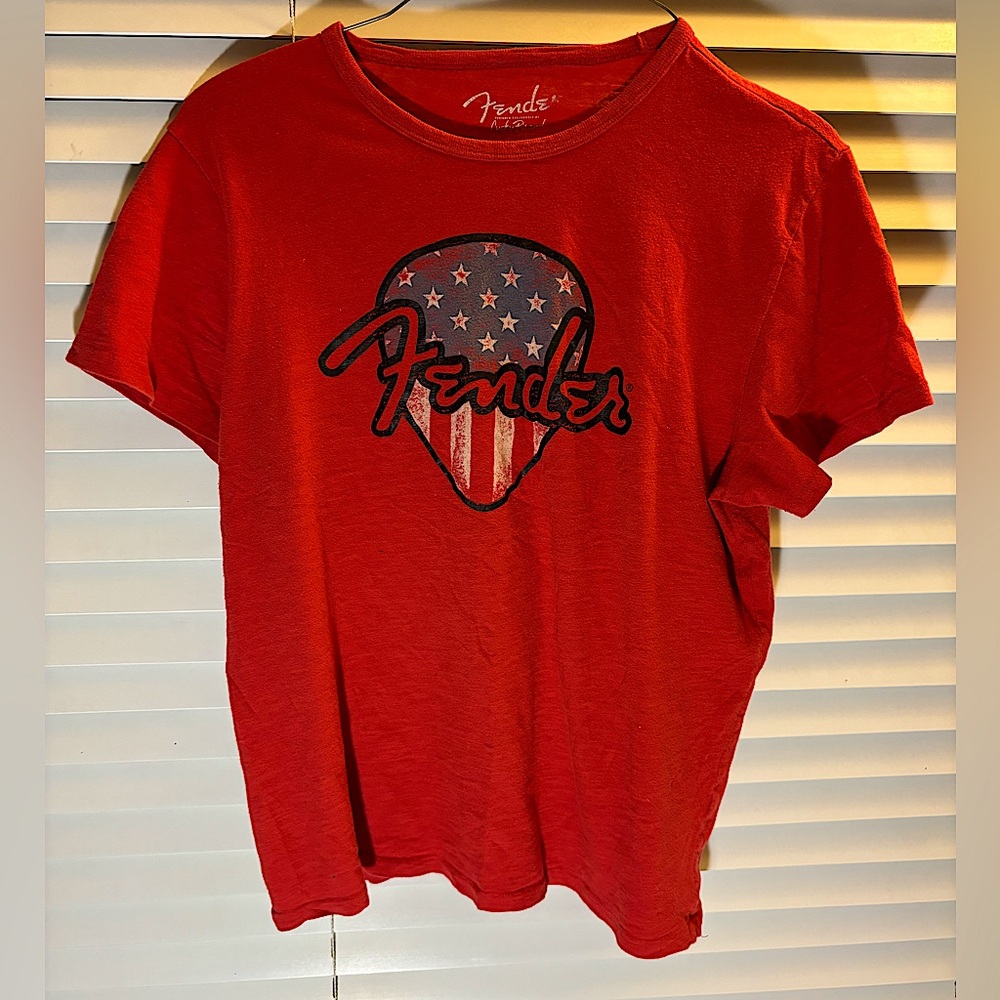 Lucky Brand X Fender Collaboration Short Sleeve Tee -Size Large (L)